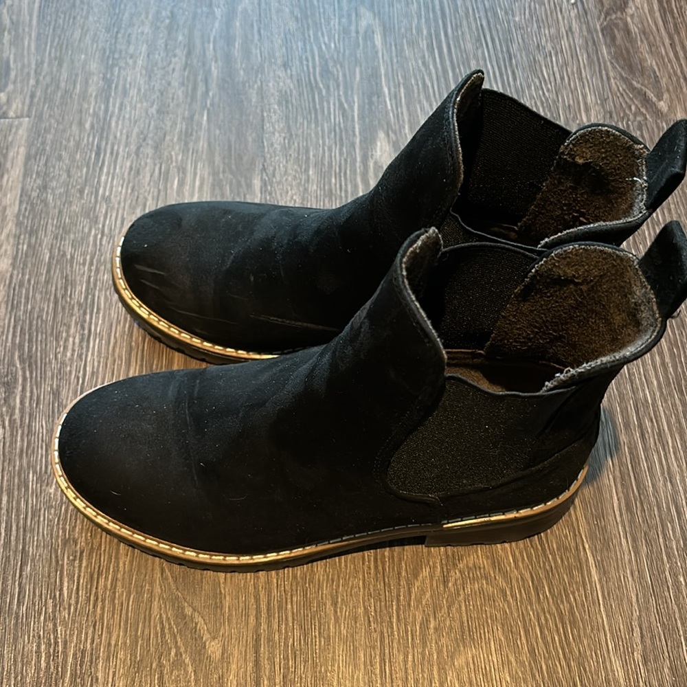Kensie Black Boots Size 8 - Picture 2 of 11